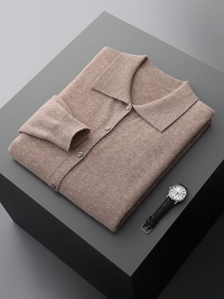 Men's Stylish Casual Polo-Collar Sweater